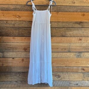 Young Threads Boho Vintage White Dress